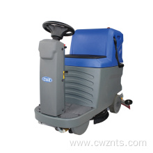 Compact driving multifunctional automatic floor scrubber